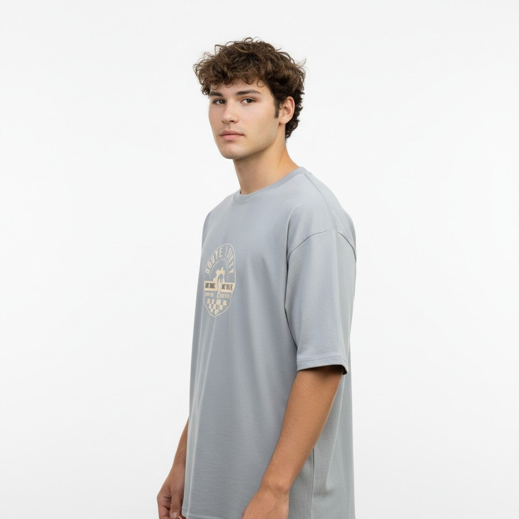 Men Oversized Cotton Printed T-Shirt