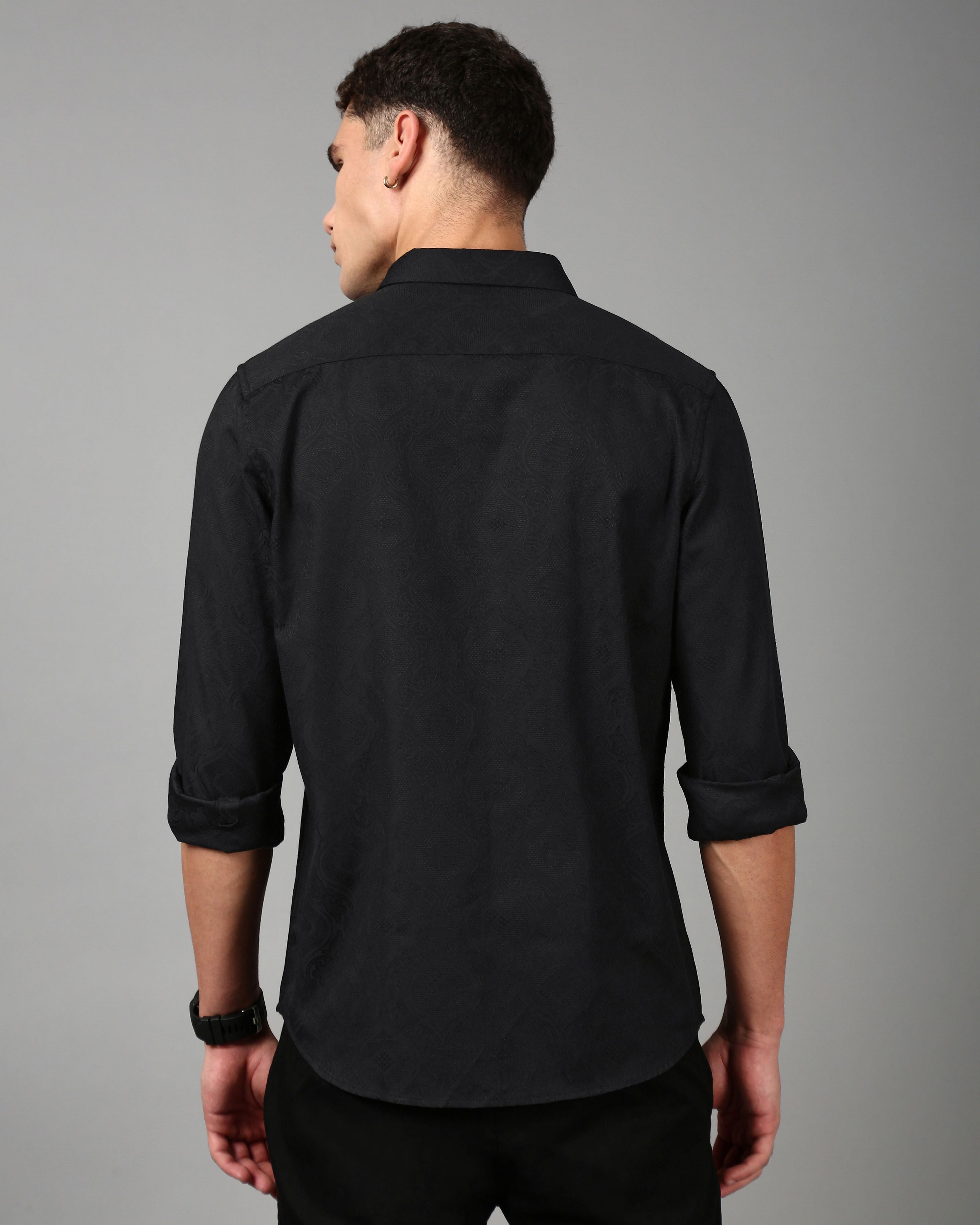Men Black Casual Shirt