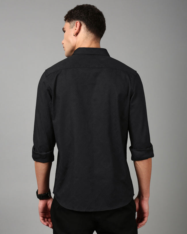 Men Black Casual Shirt