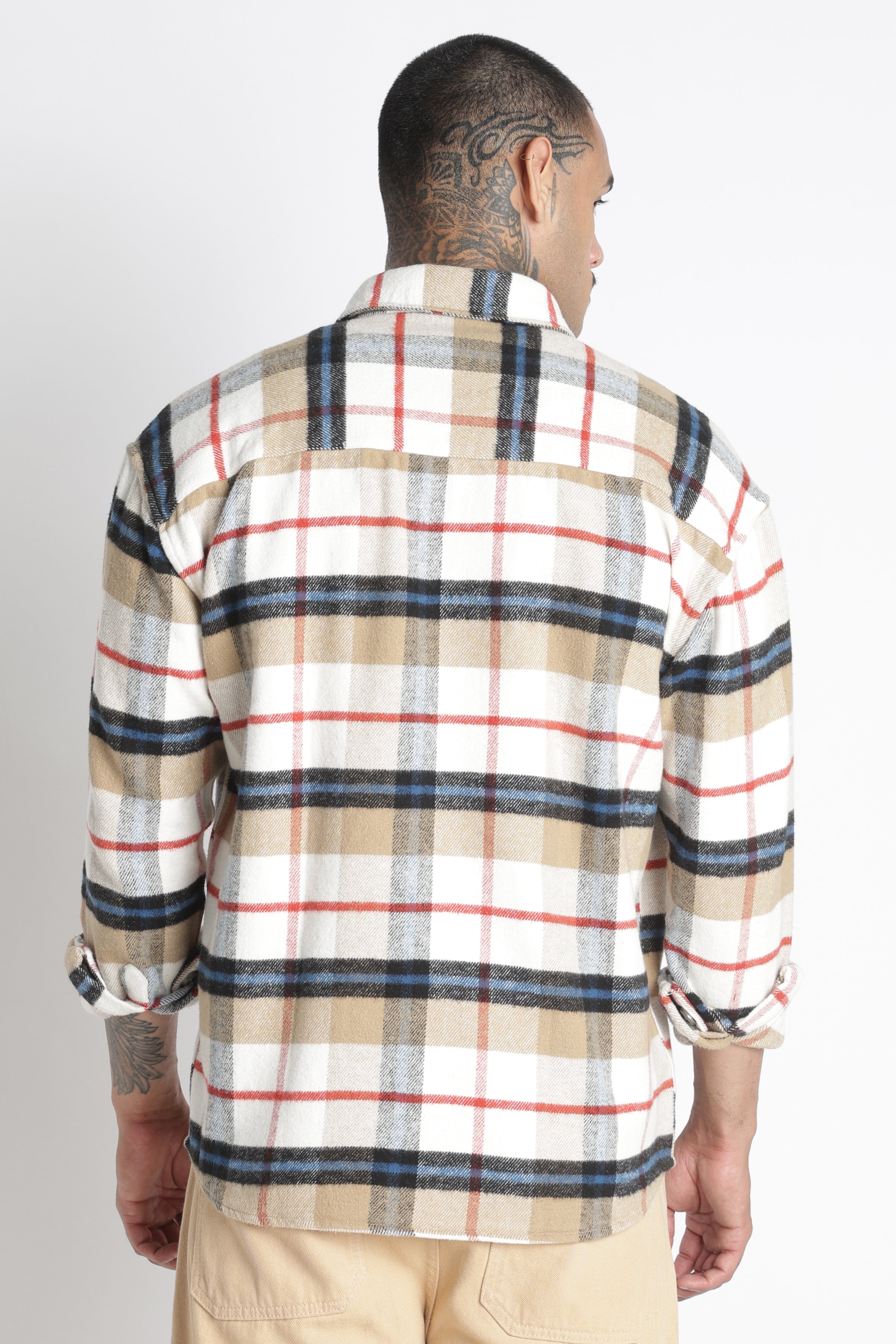 Men Brushed Check Shirt