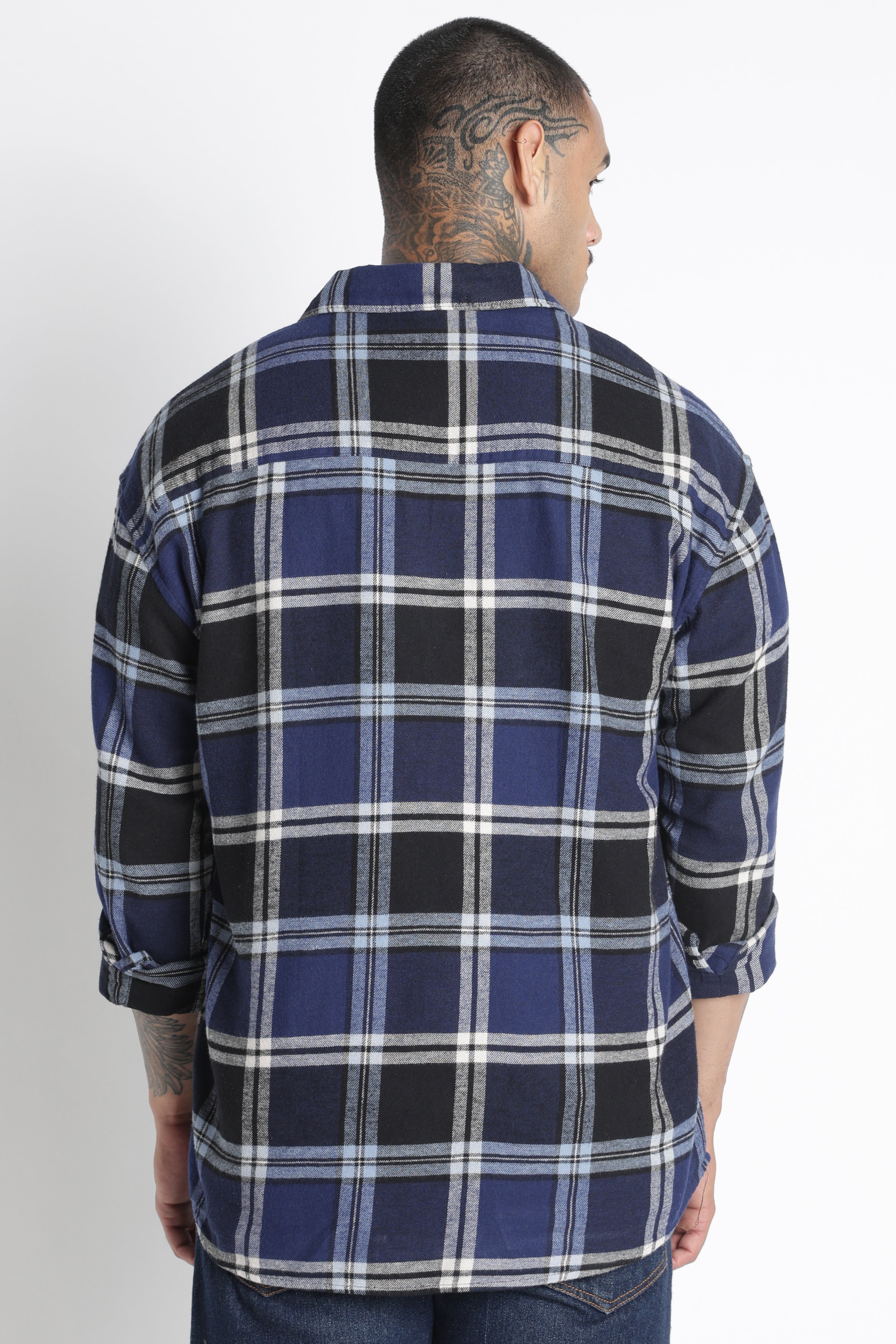 Men Brushed Check Shirt