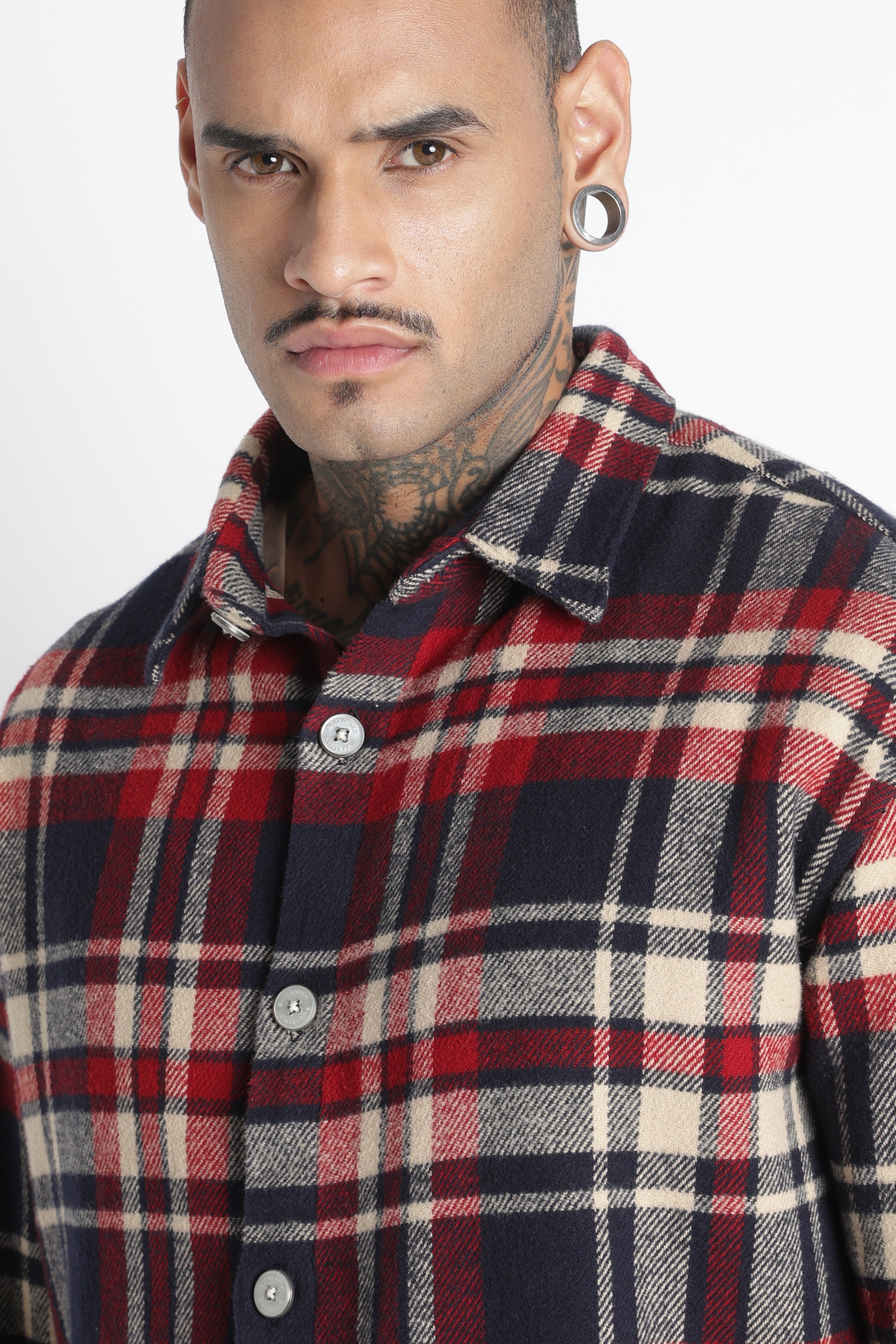 Men Brushed Check Shirt