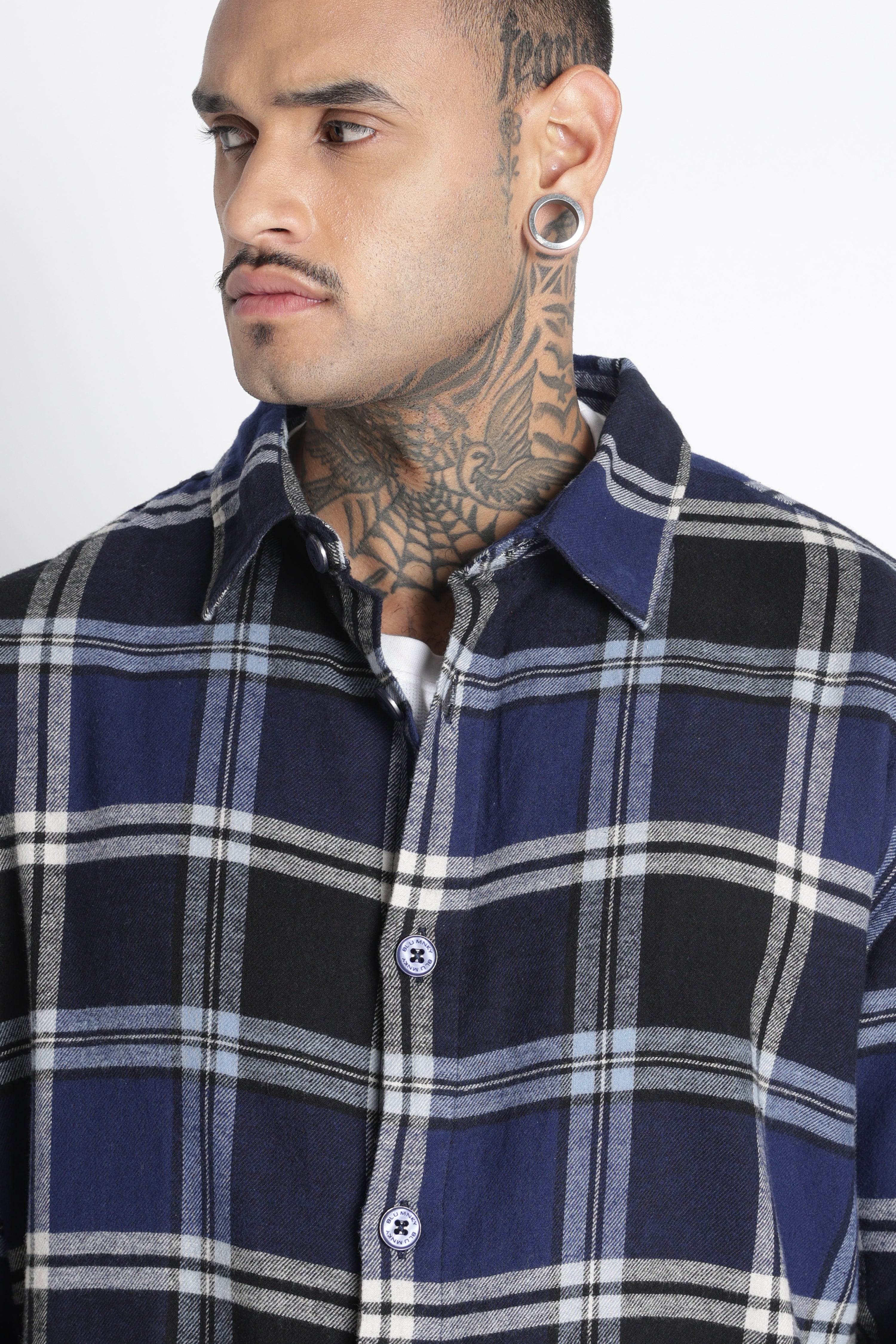 Men Brushed Check Shirt