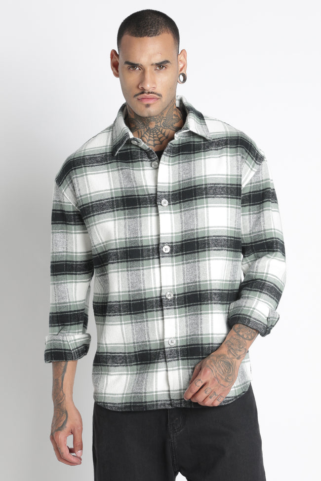 Men Brushed Check Shirt