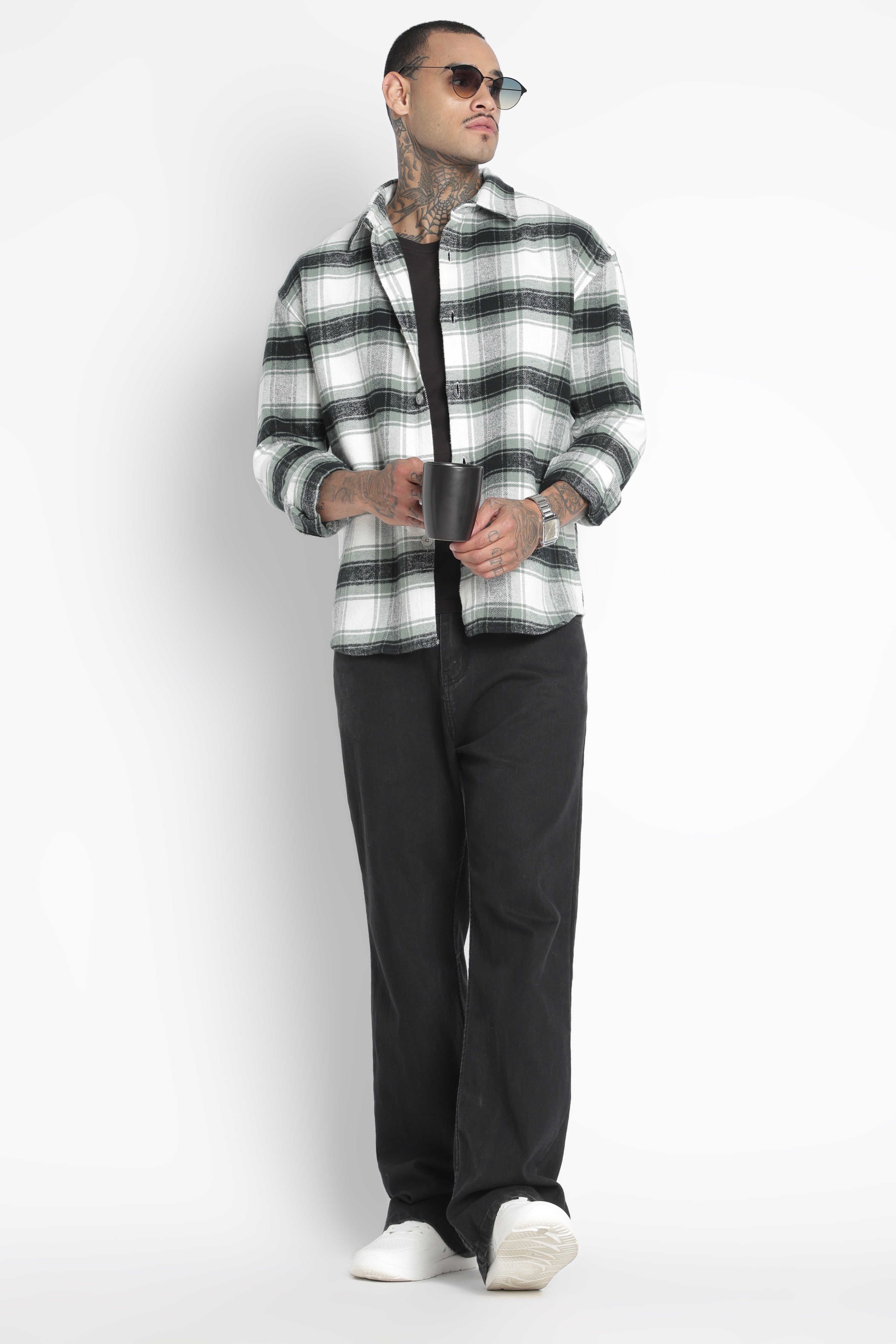 Men Brushed Check Shirt