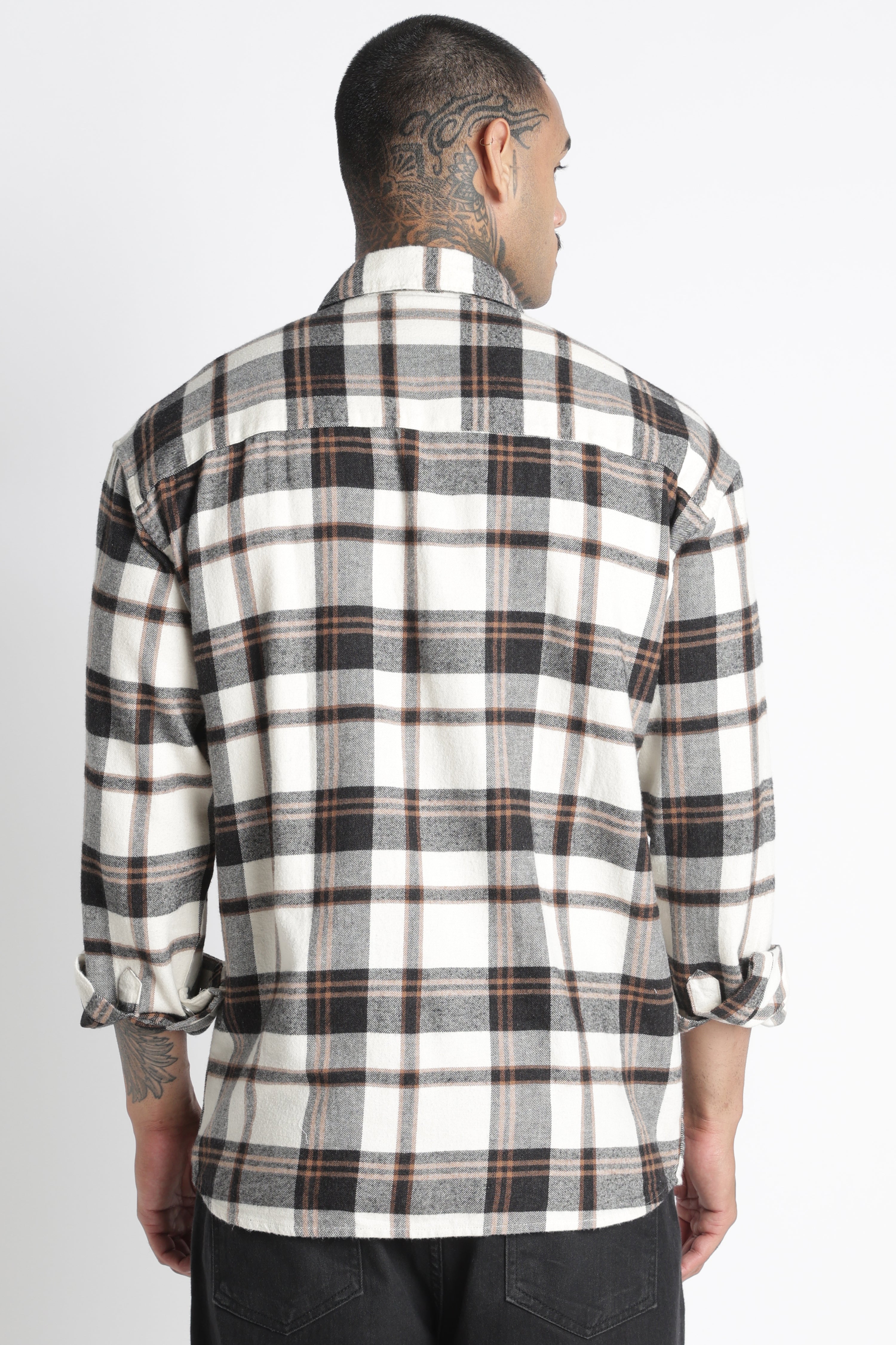 Men Brushed Check Shirt