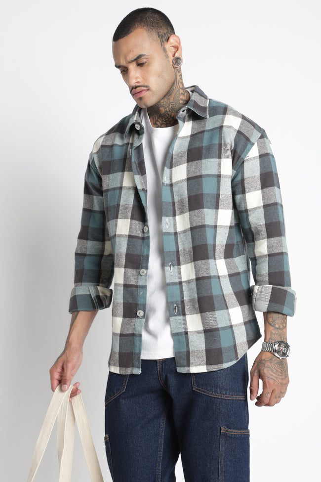 Men Brushed Check Shirt