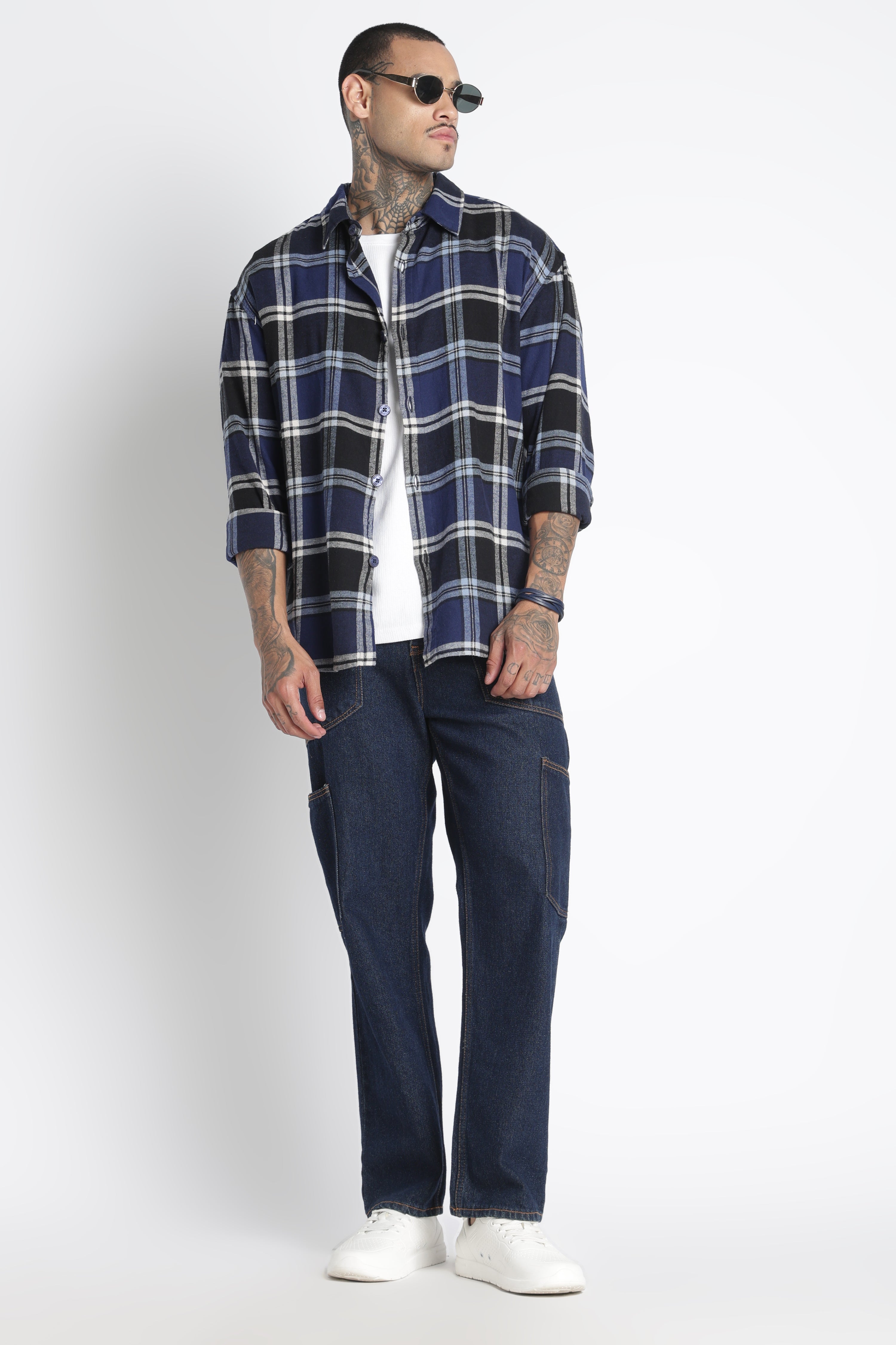 Men Brushed Check Shirt