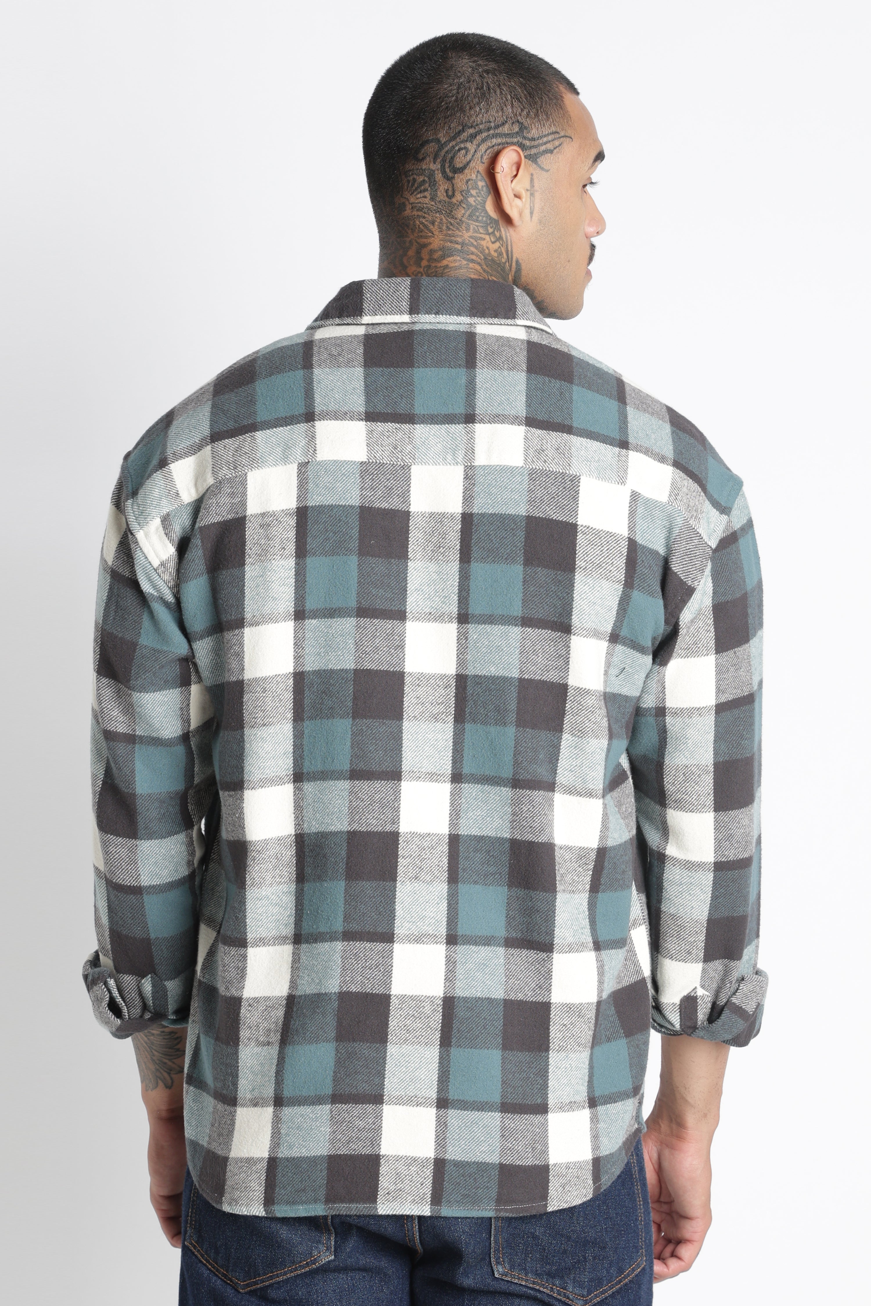 Men Brushed Check Shirt