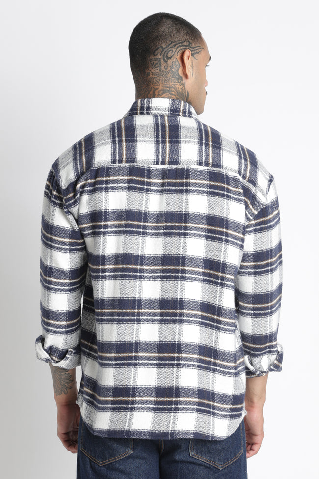 Men Brushed Check Shirt