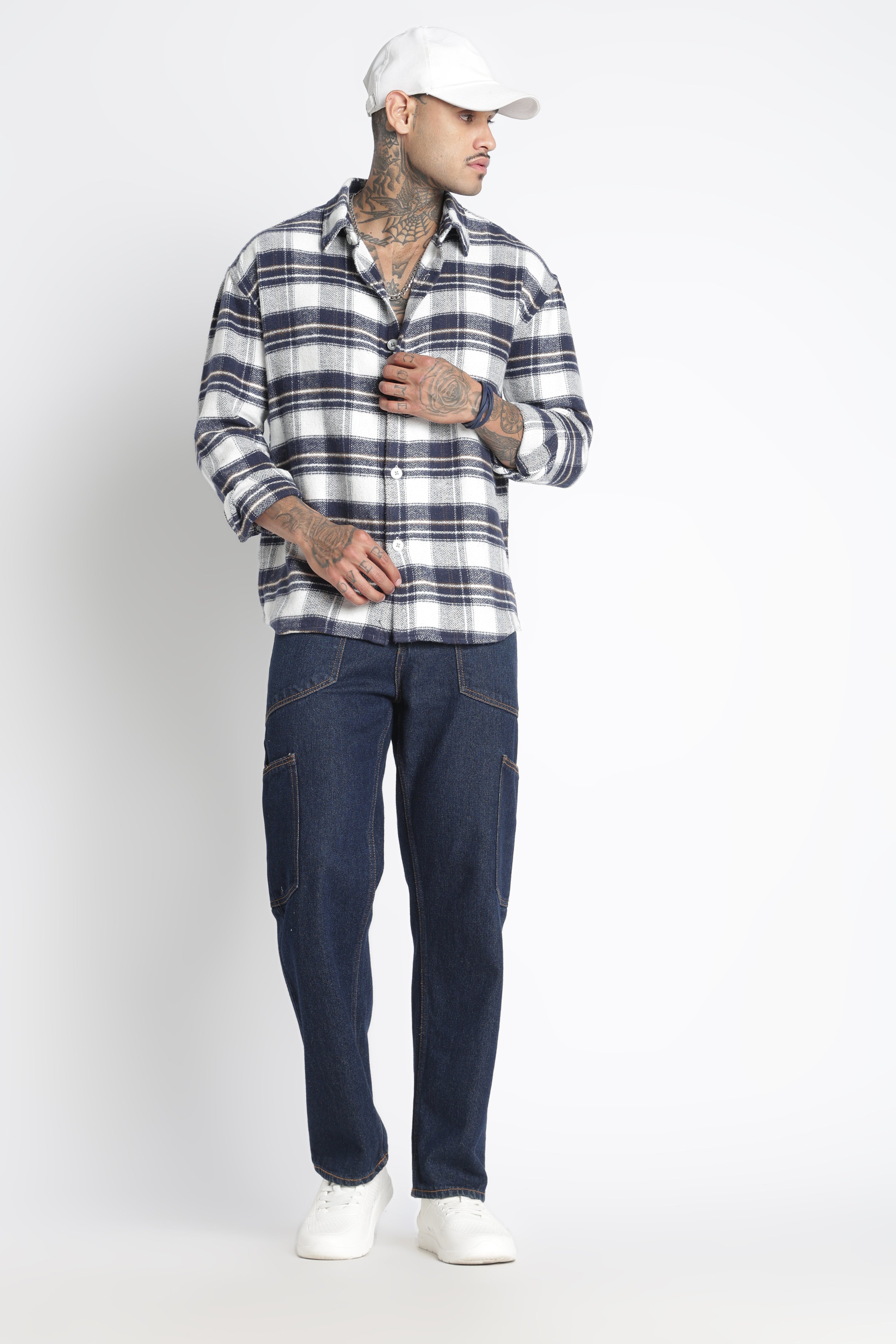 Men Brushed Check Shirt