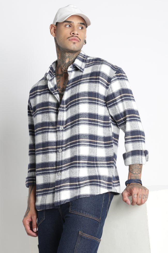 Men Brushed Check Shirt