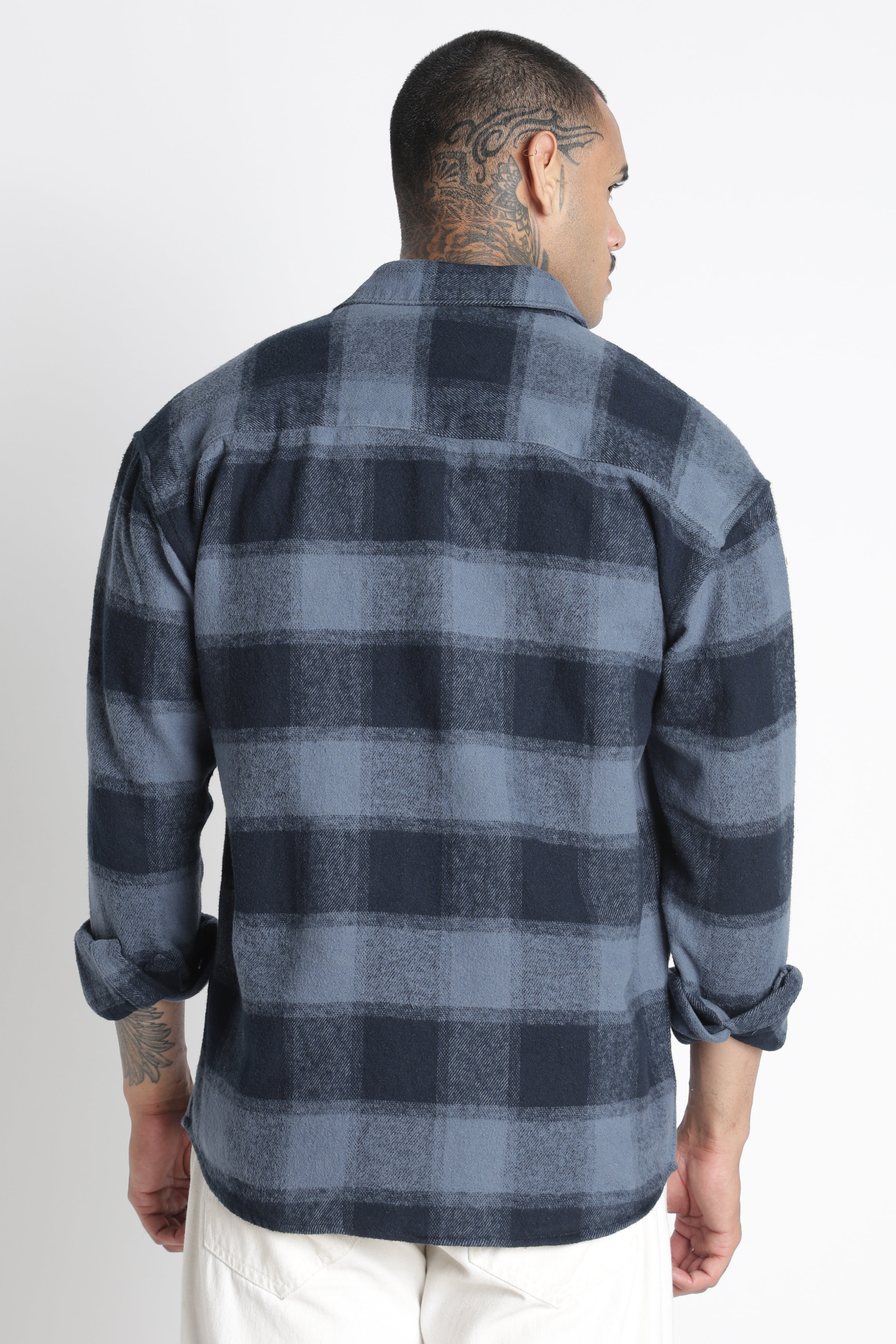 Men Brushed Check Shirt