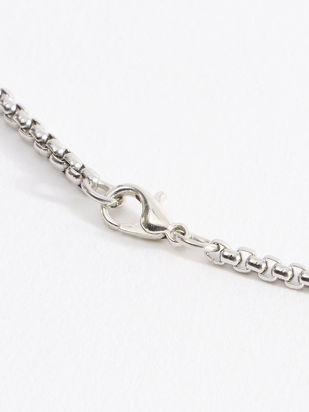 Men Red Eye Rabbit Head Pendent Chain With Lobster Closure