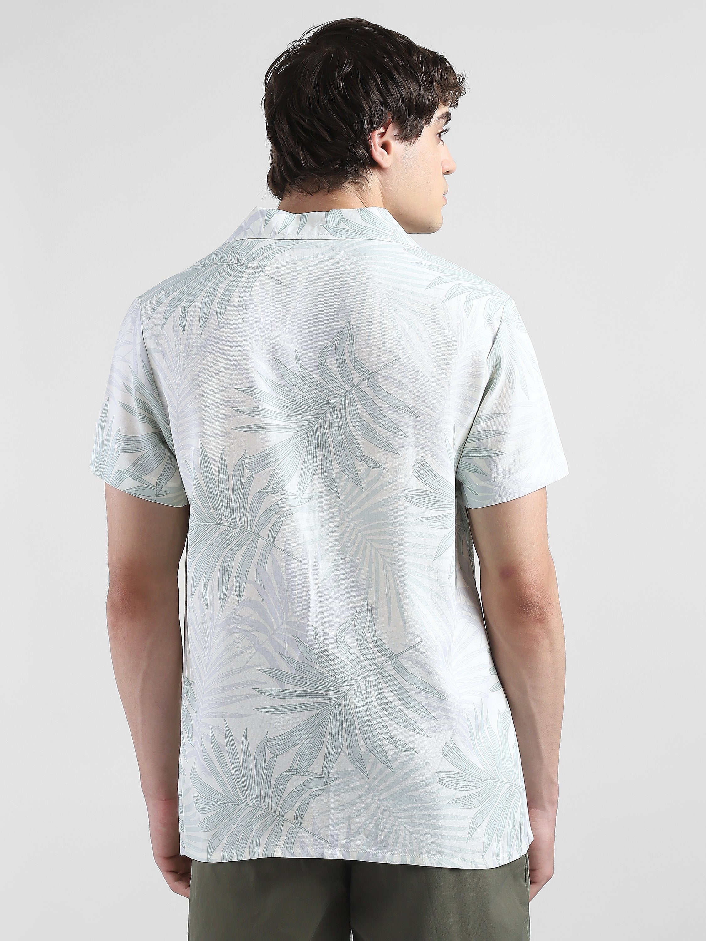 Men Tropical Printed Casual Shirt
