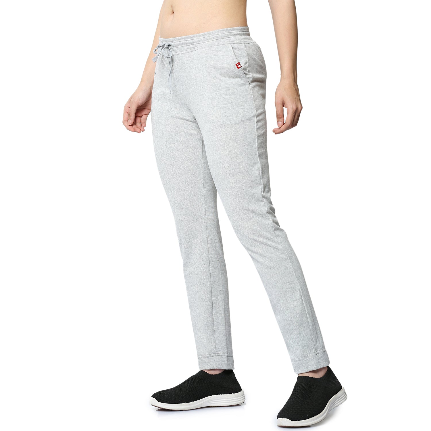 Women Grey Ankle Length Track Pant