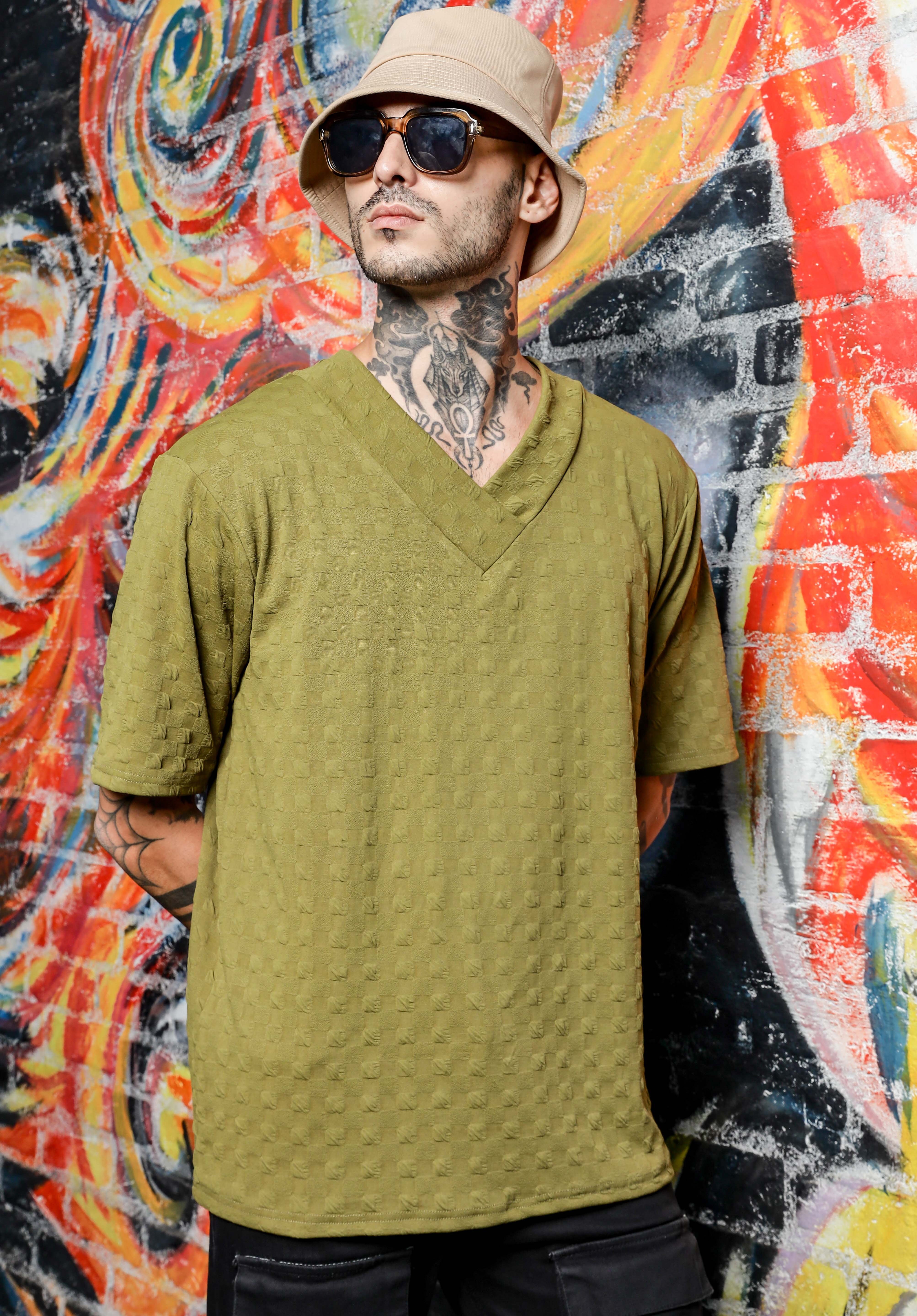 Unisex Olive Oversized T-shirt