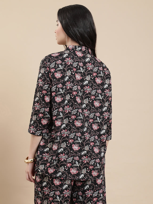 Women Black Festive Top