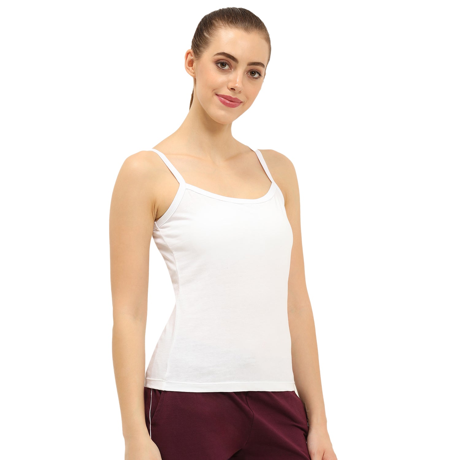Regular Fit Round Neck Short Length Basic Camisole