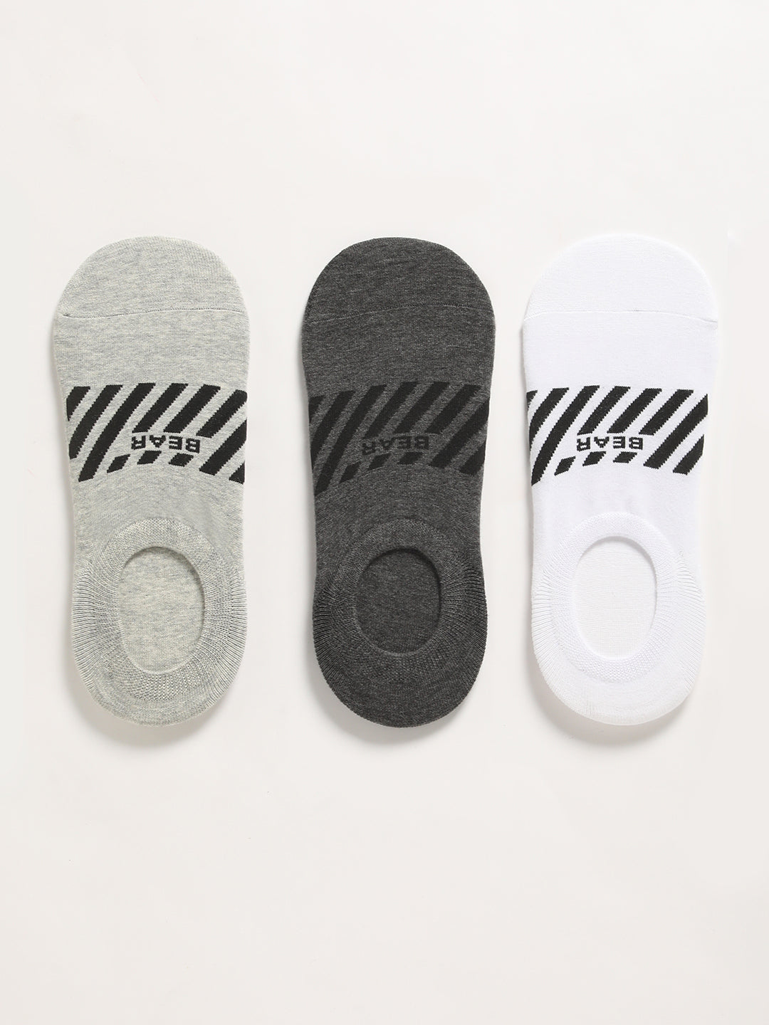 Men Pack of 3 Striped Ankle Length Socks