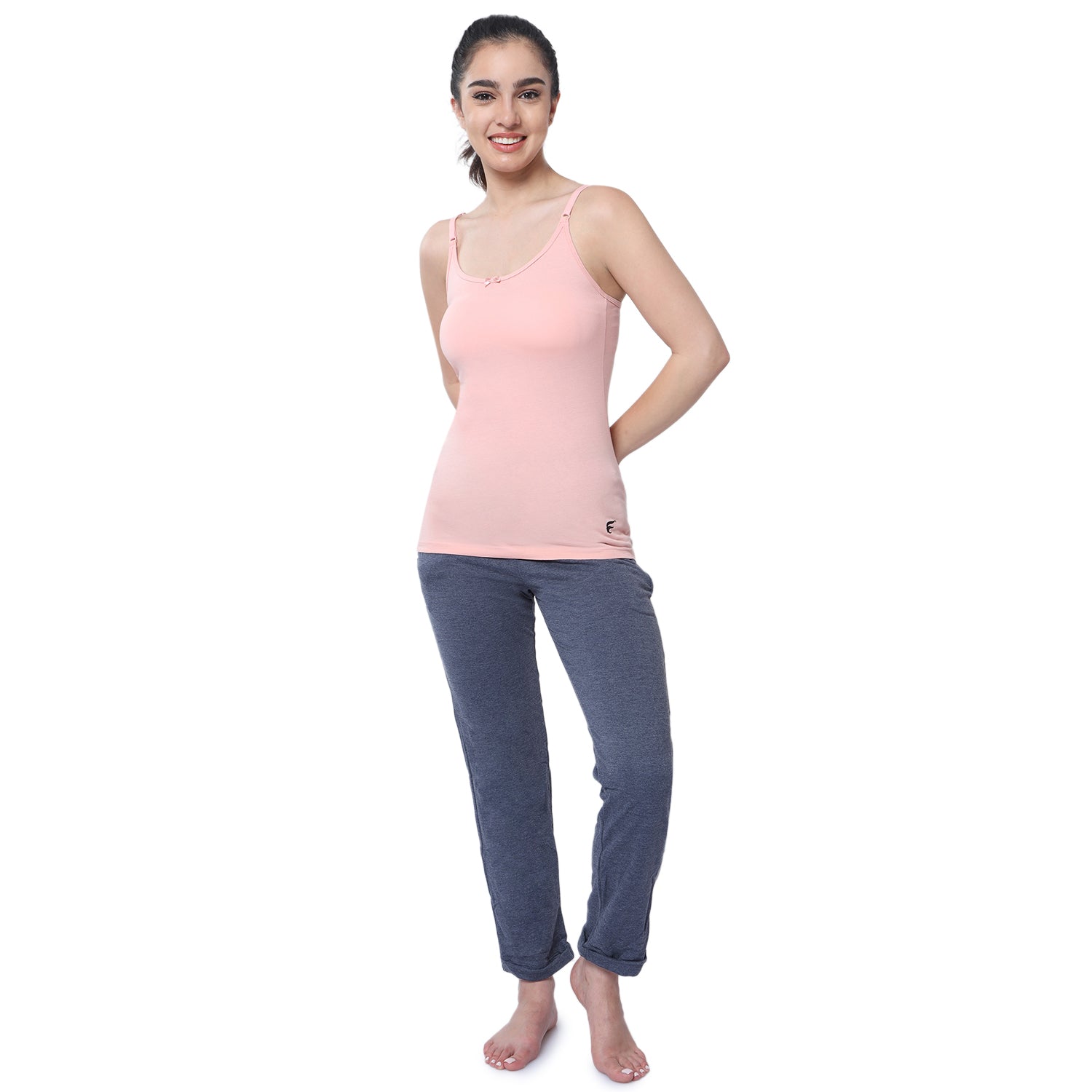 Regular Fit Round Neck Short Length Basic Camisole