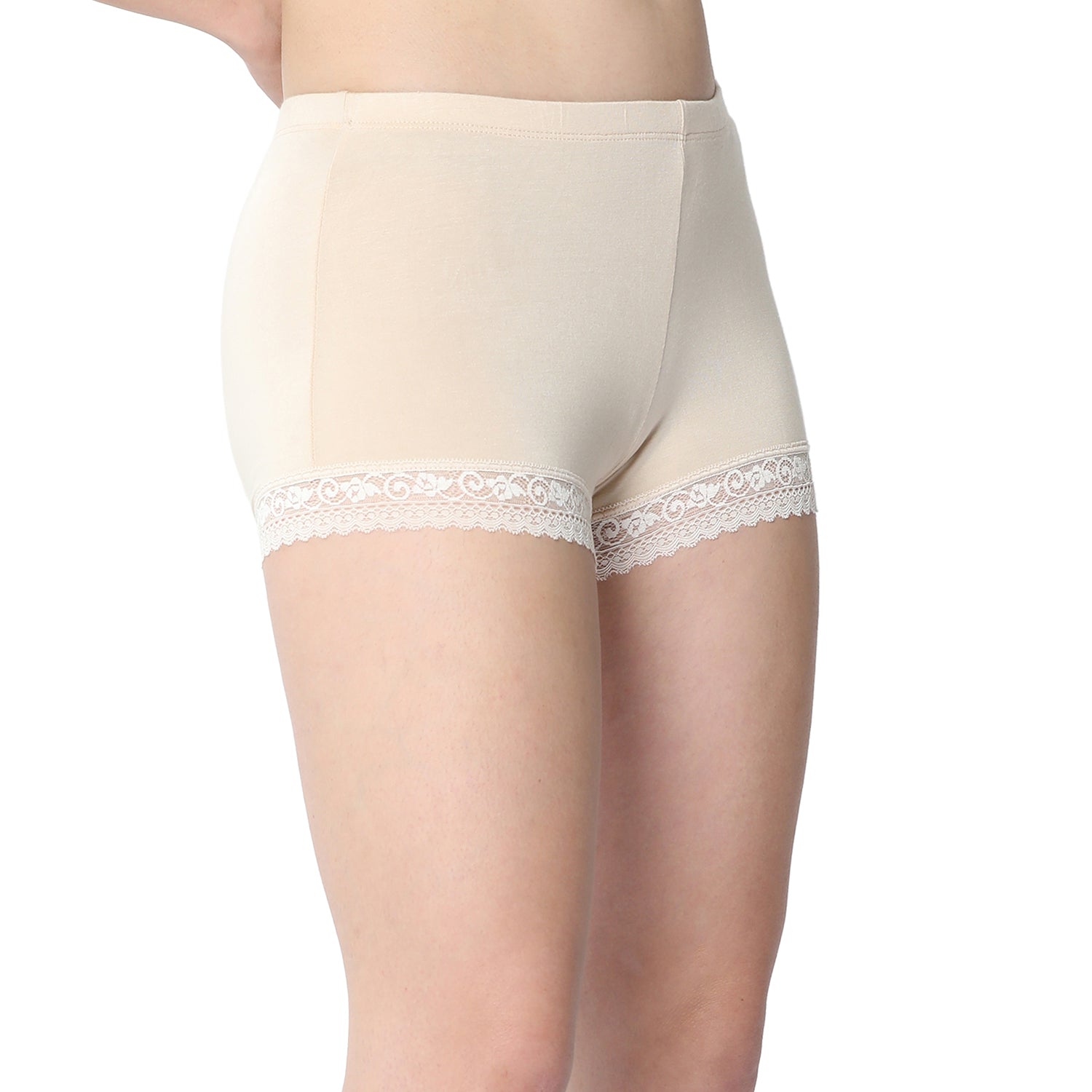 Women Beige Ultralight Hot Shorts