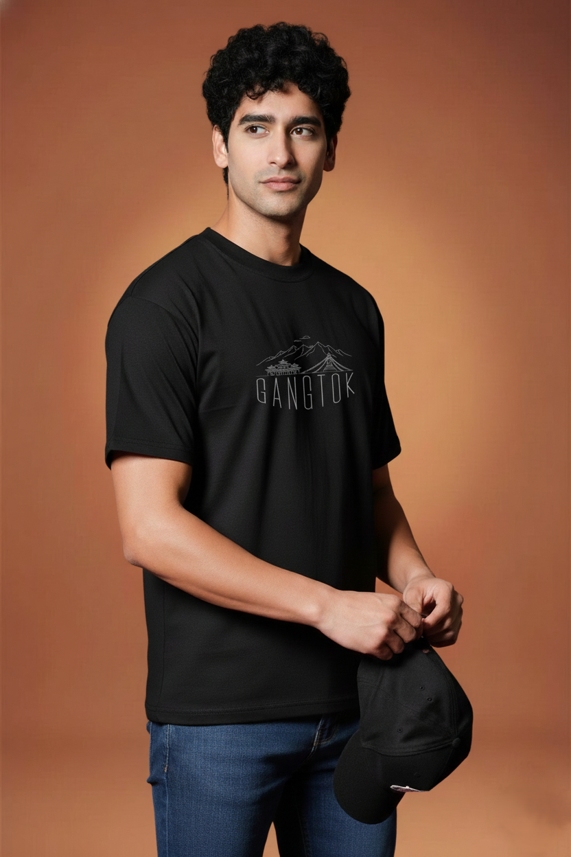 Men Printed Regular Cotton T-Shirt