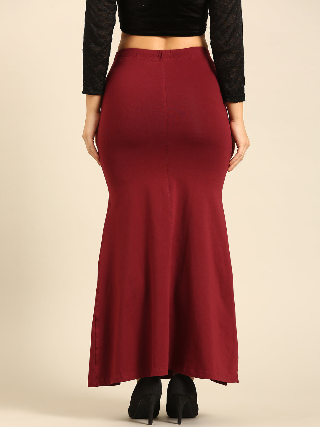 Women Maroon Saree Shapewear