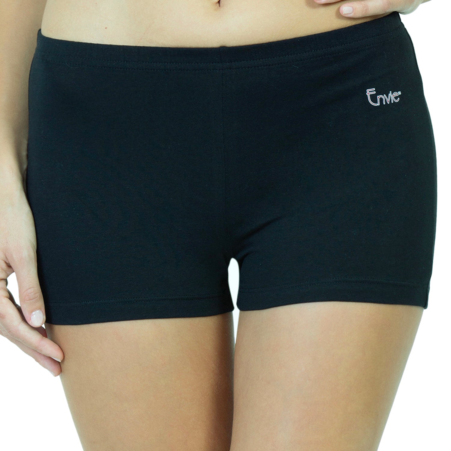 Women Black Basic Underskirt Shorts