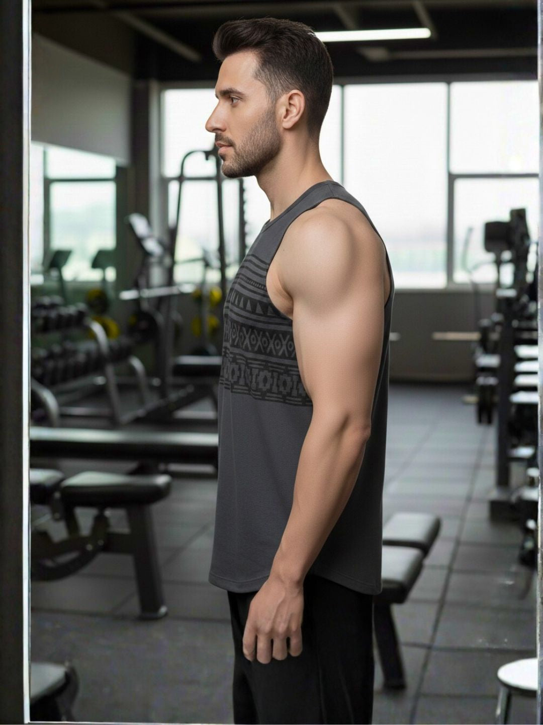 Men Multi Vest T-Shirt Combo Pack of 2