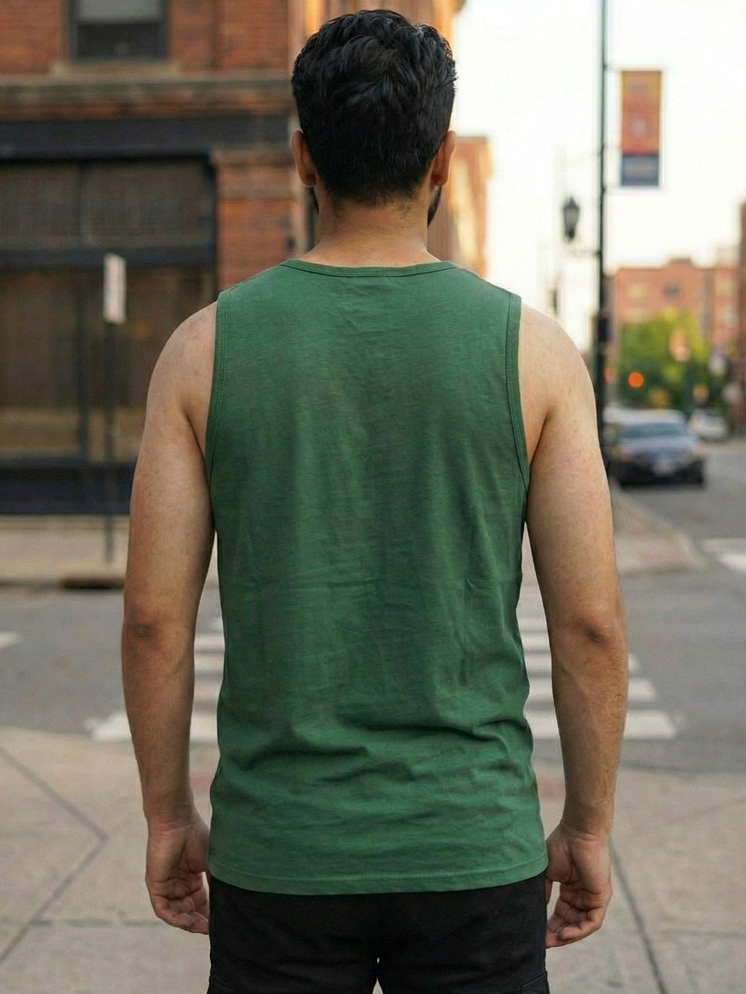 Men Green Printed T-shirt