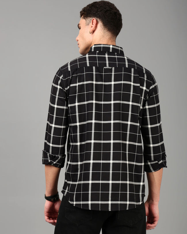 Men Black Slim Fit Shirt