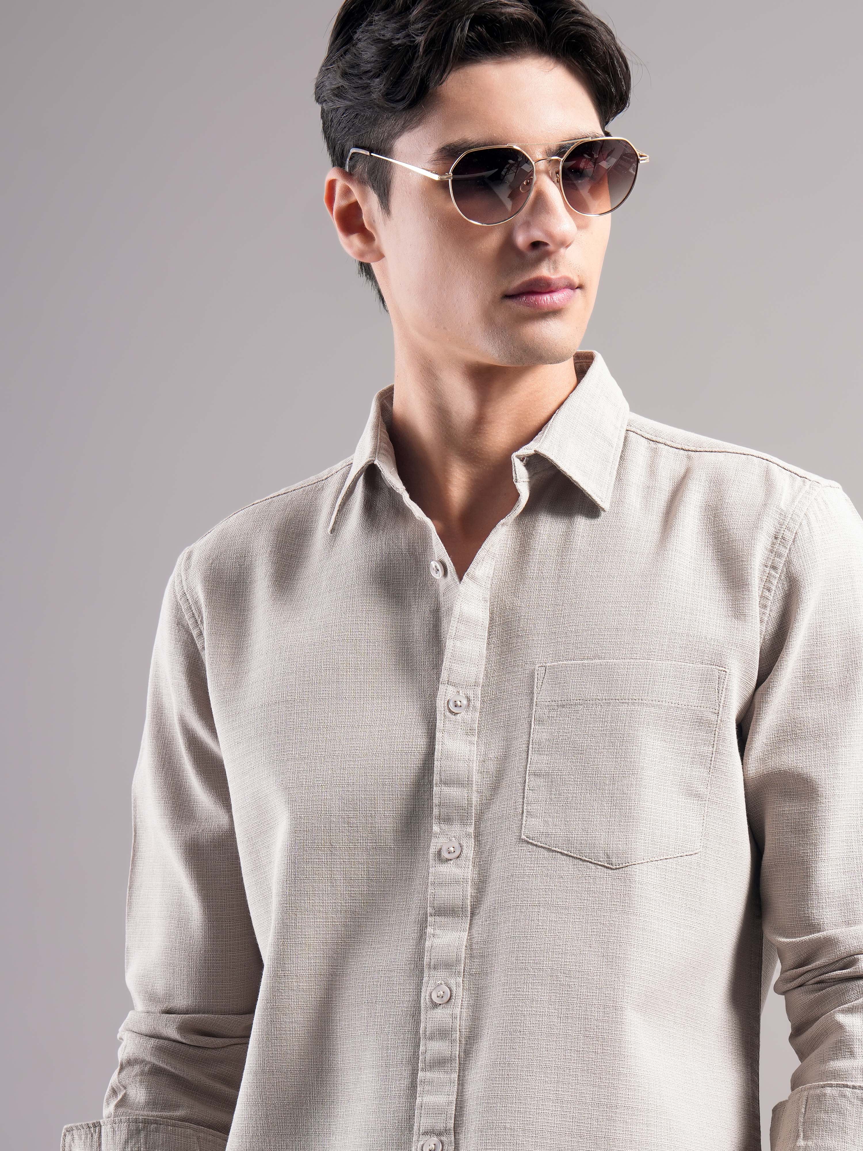 Men Organic Cotton Solid Shirts
