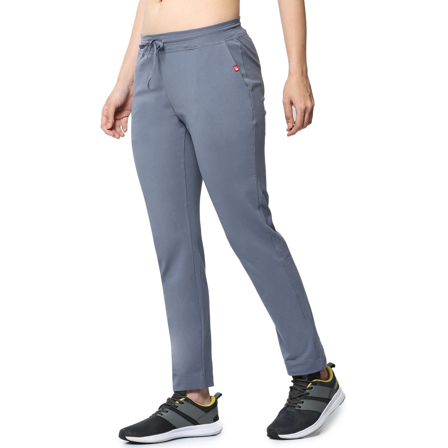 Women Grey Ankle Length Track Pant