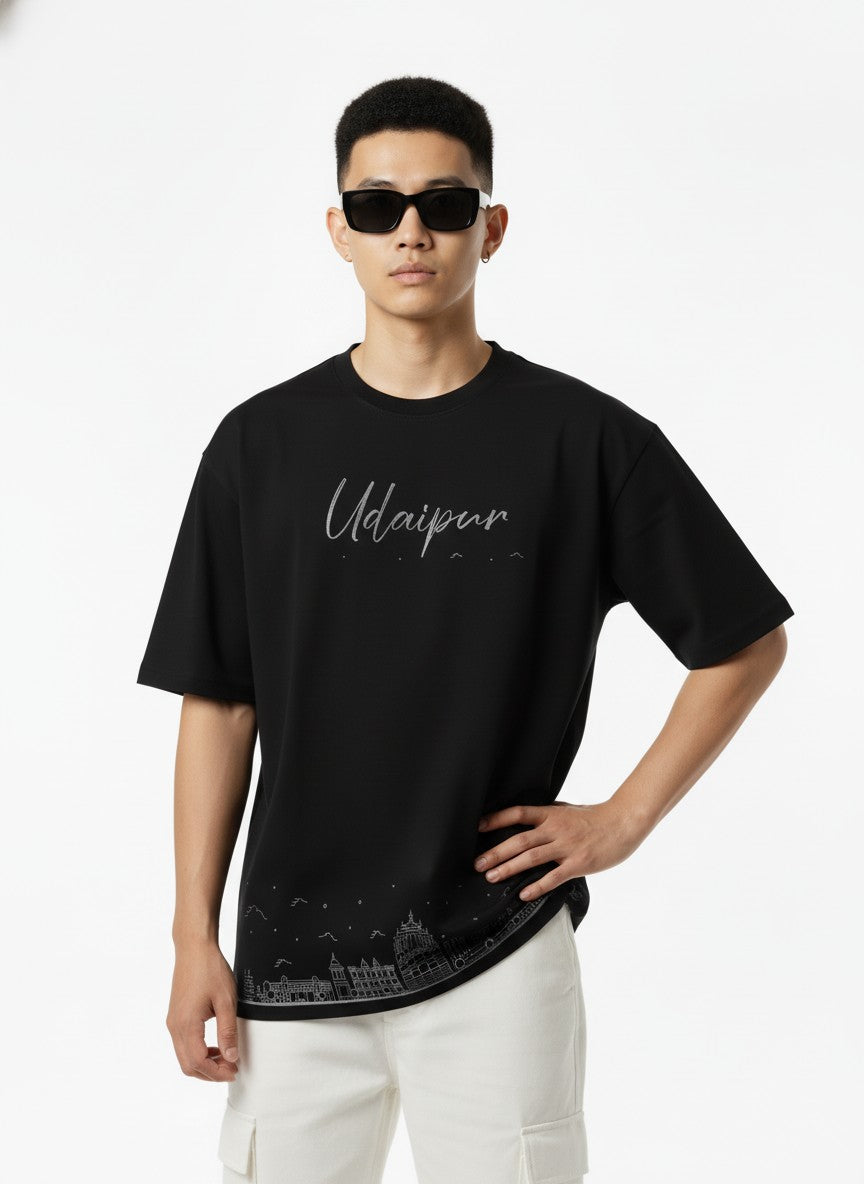 Men Printed Cotton Oversized T-Shirt