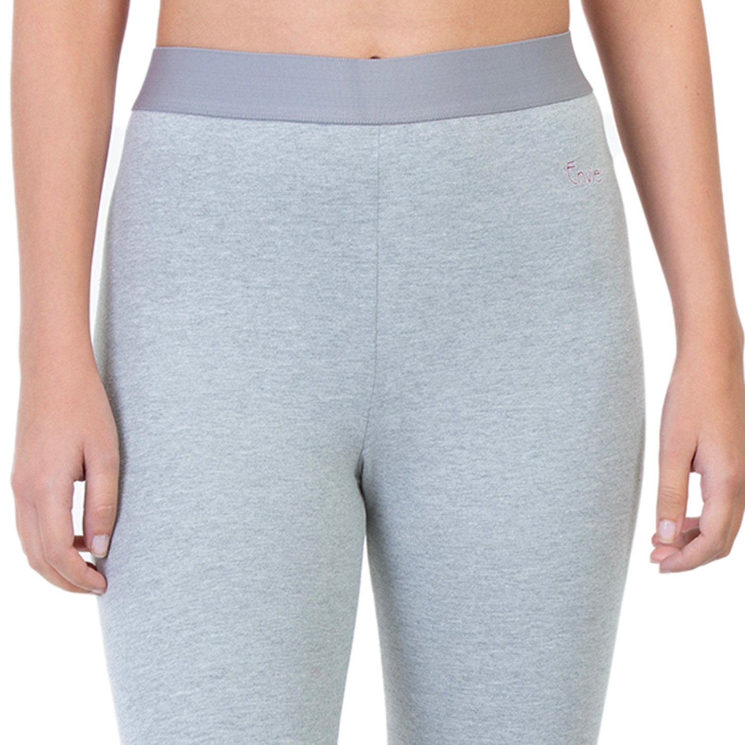 Women Grey 3/4th Solid Capri