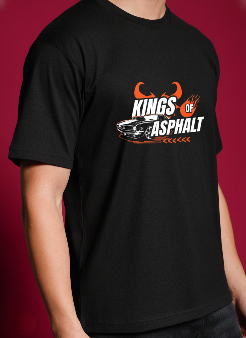 Men Round Neck Cotton T-Shirt