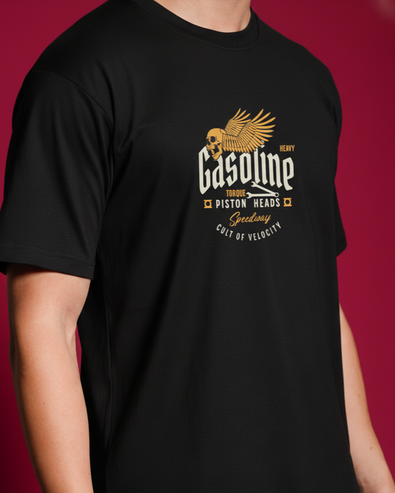 Men Round Neck Cotton T-Shirt