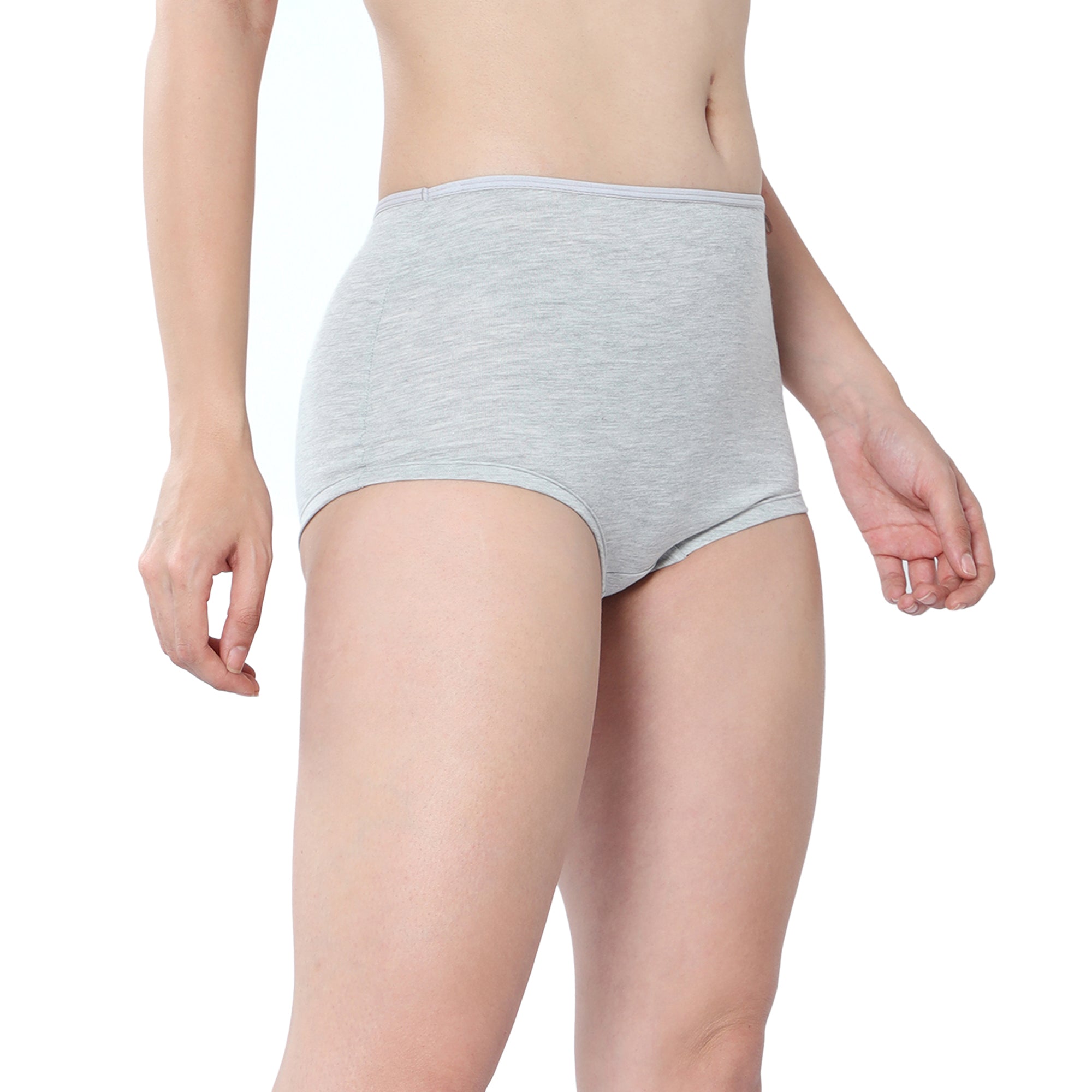 Women Grey Midrise Comfort Boyshorts