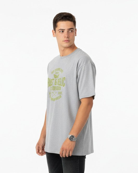Men Oversized Cotton Printed T-Shirt