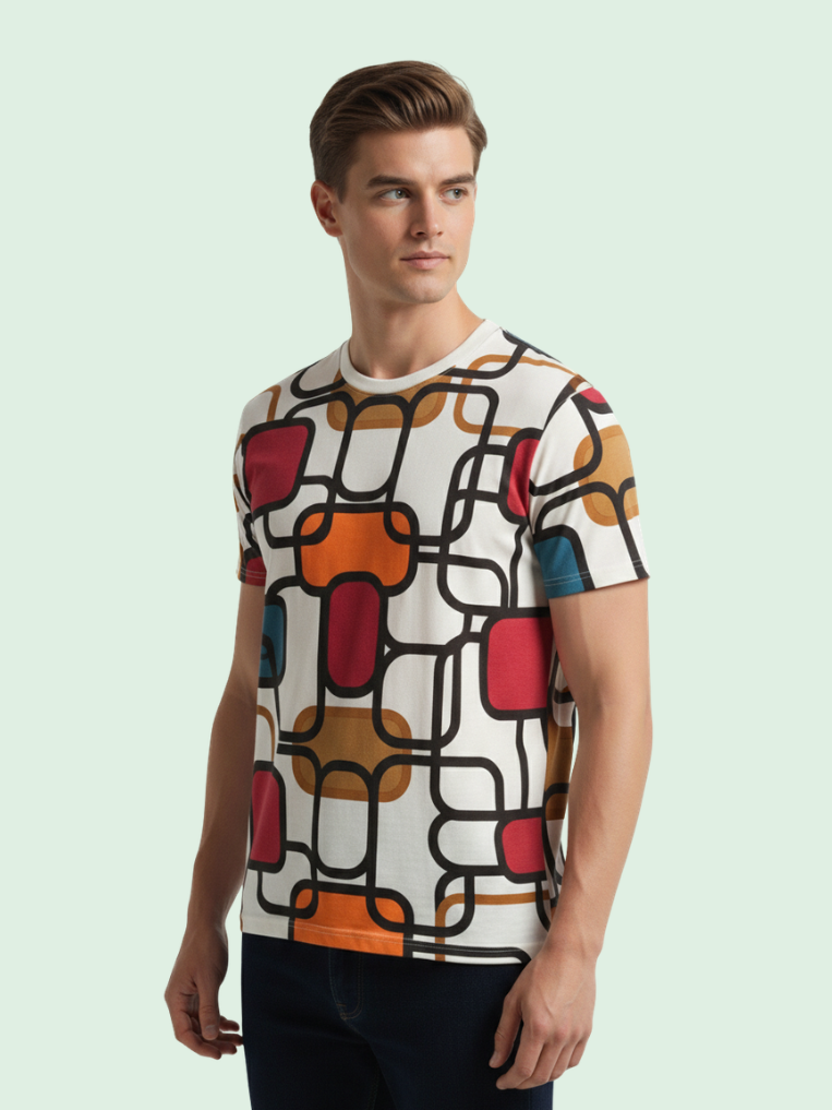 Men All-Over Cotton T-Shirt