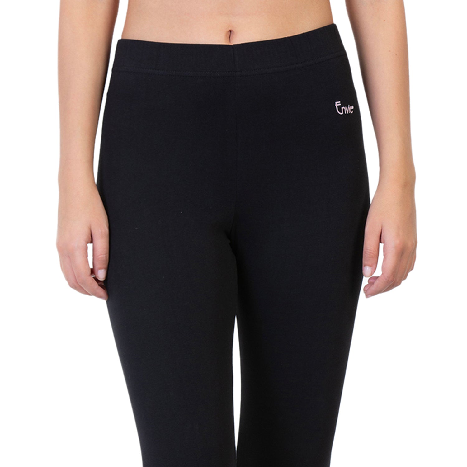 Women Black 3/4th Criss Cross Capri Pant