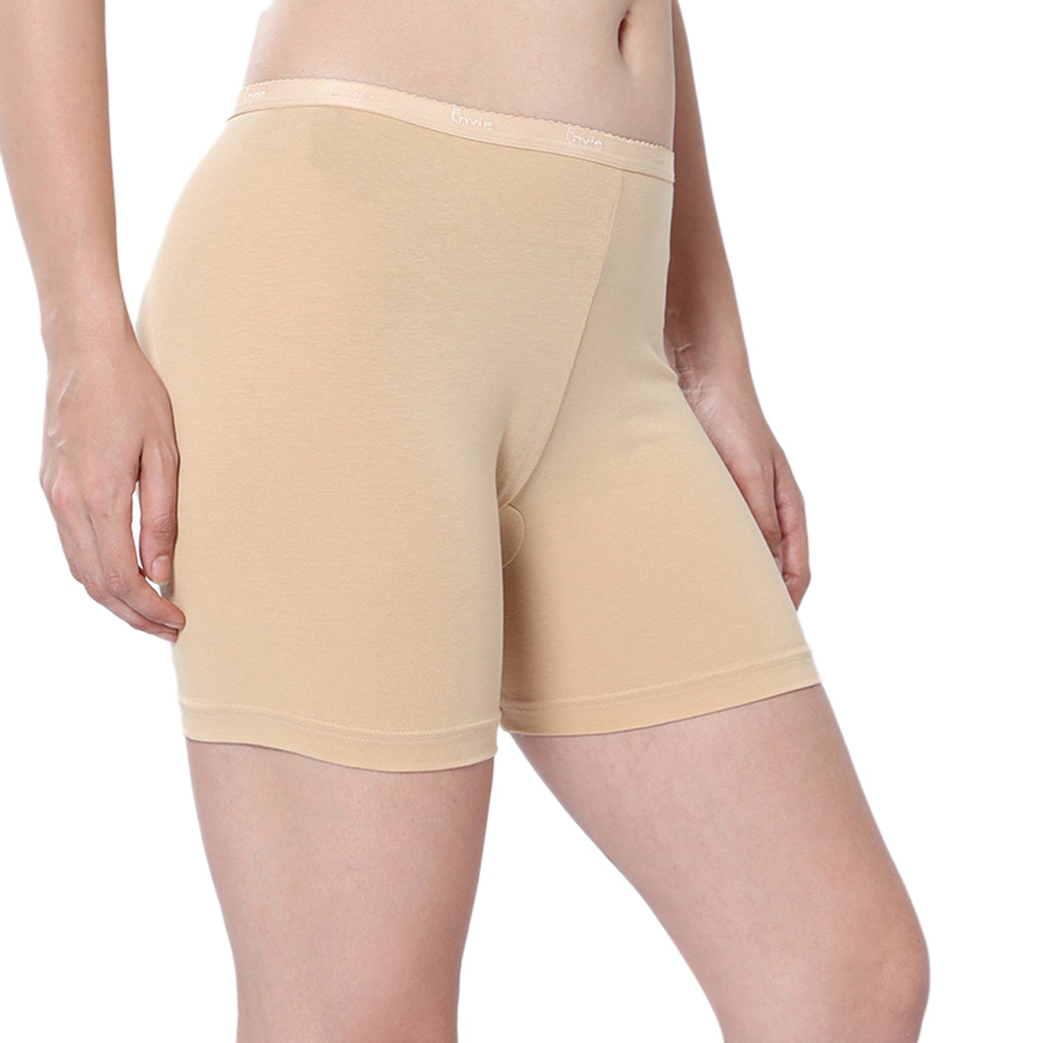 Women Beige Cycling Shorts