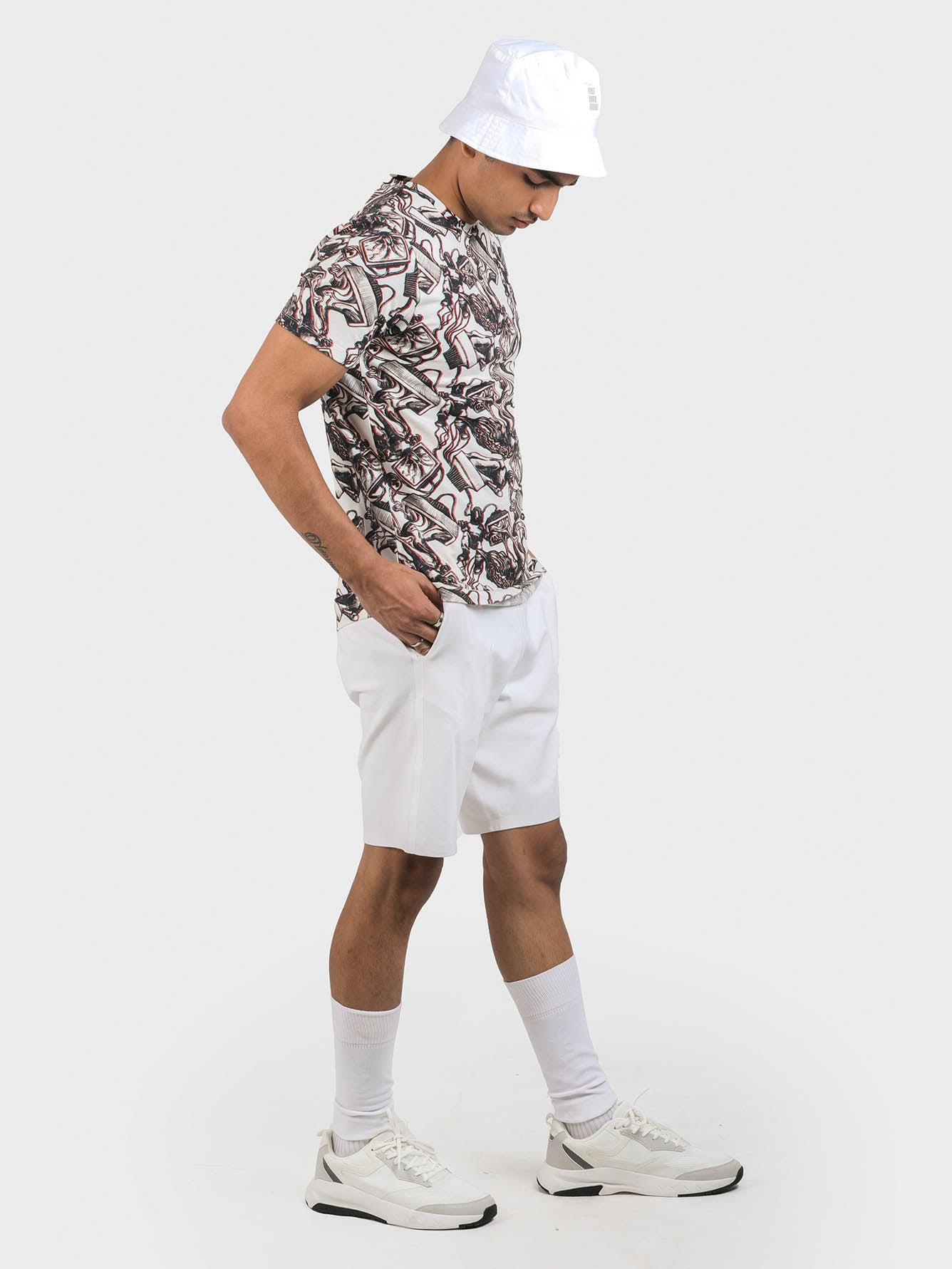 Men Embroidered Printed Tee