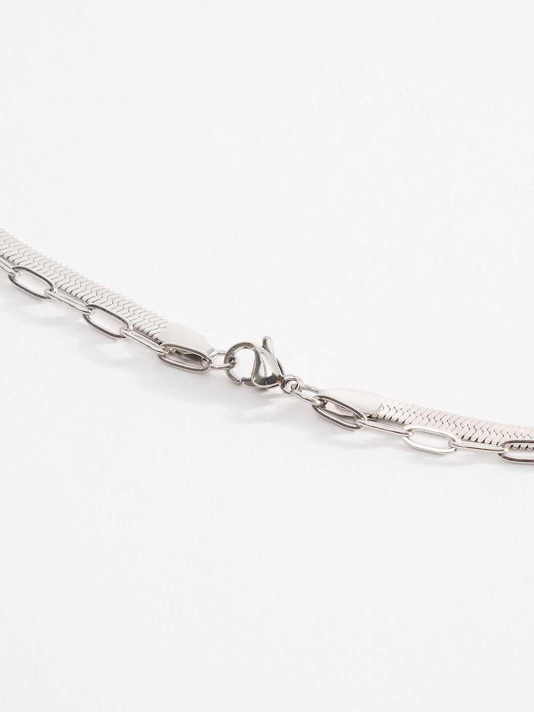Men Lightning Bolt Pendant Chain With Lobster Closure
