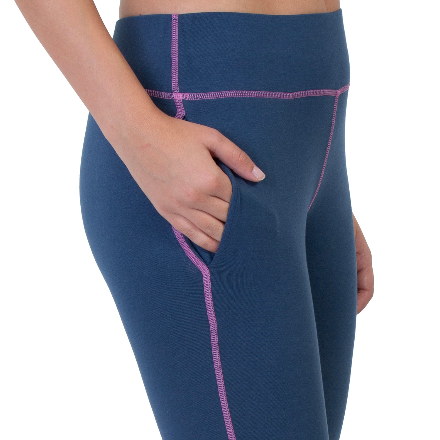 Women Blue 3/4th Length Capri
