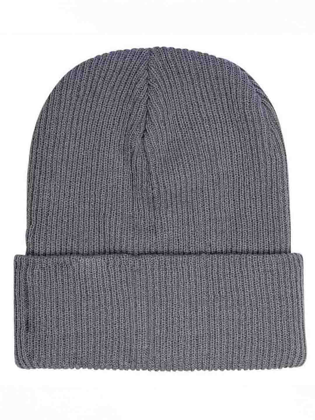 Grey Beanie with Pearls & Crystals