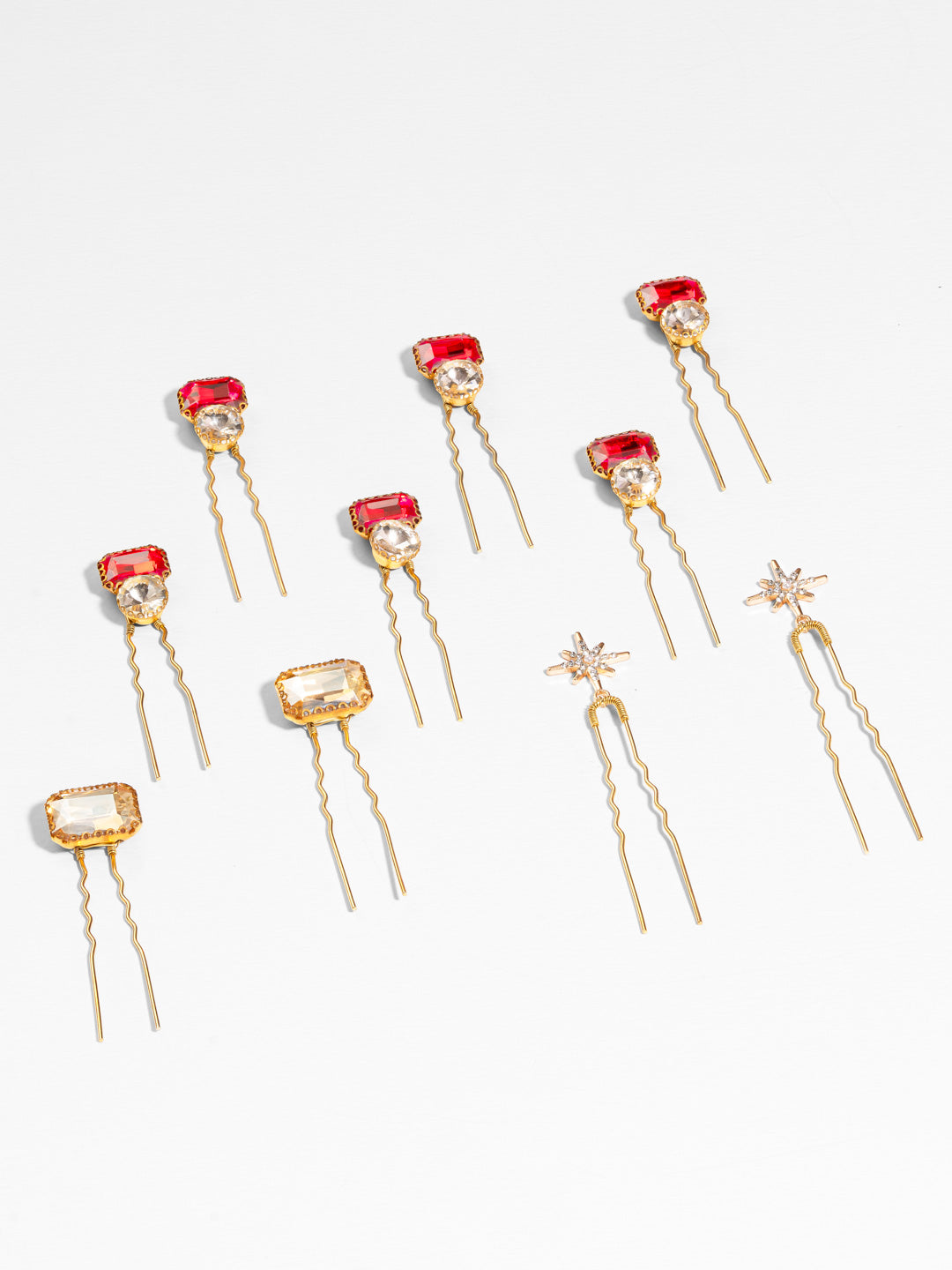 Multi Crystal Pins - Set of 6