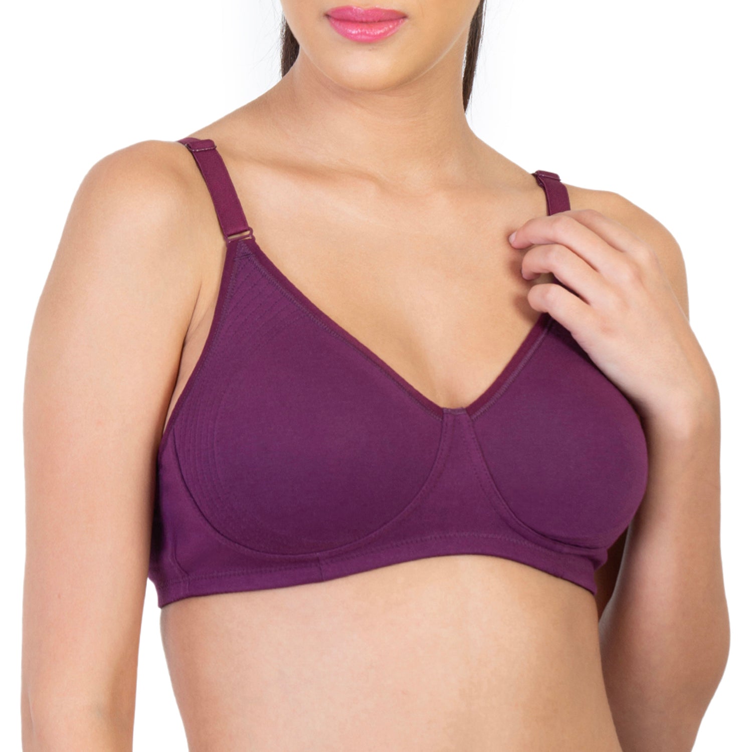 Non-Padded Non-Wired 3/4th Coverage Minimizer Bra