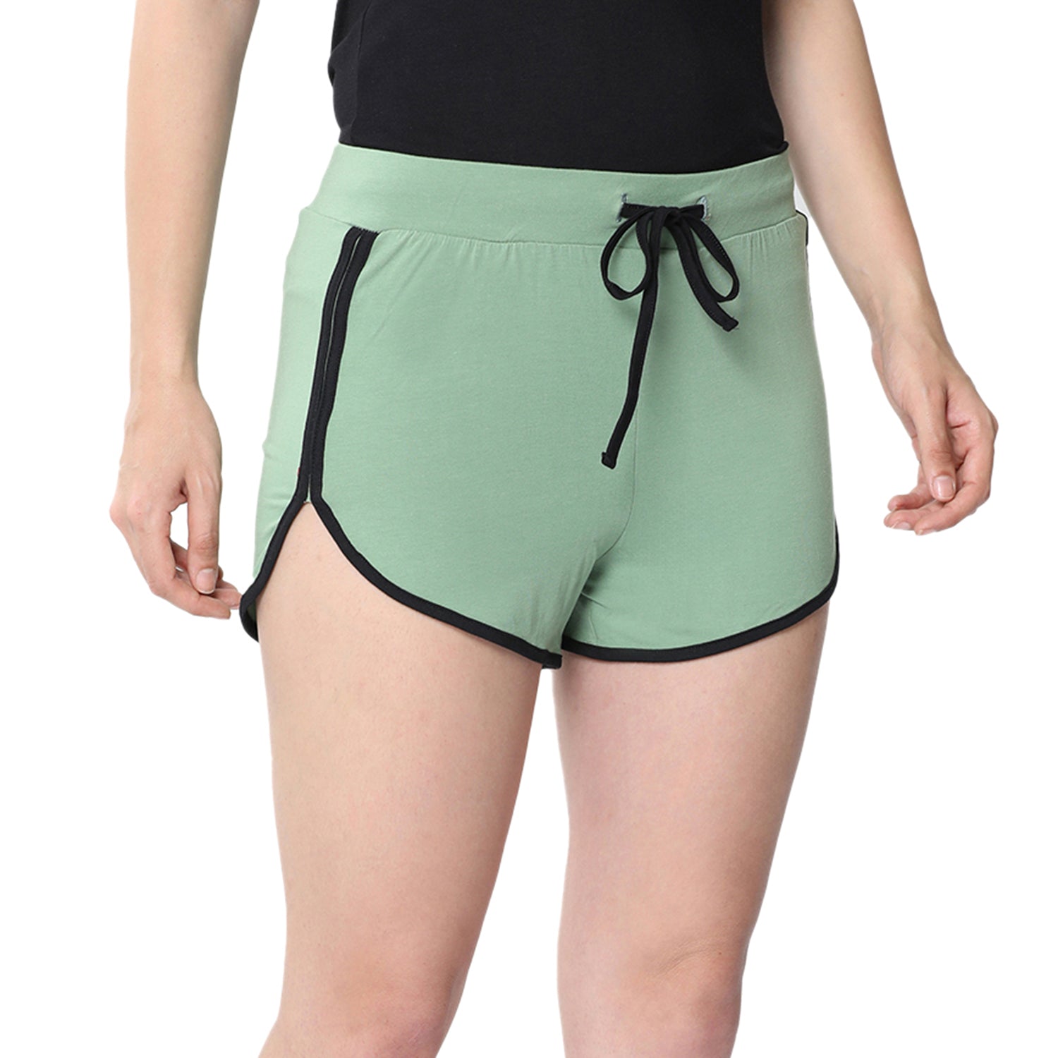Women Relaxed Fit Dolphin Shorts